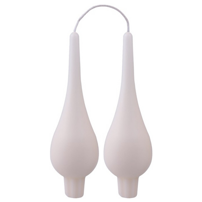 Danish Drop Candle 7" - Pair (Assorted Colours)