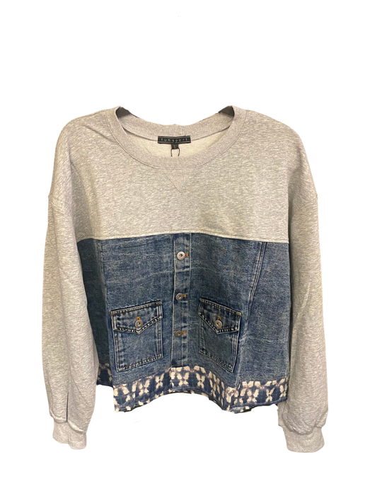 Denim Knit Sweater