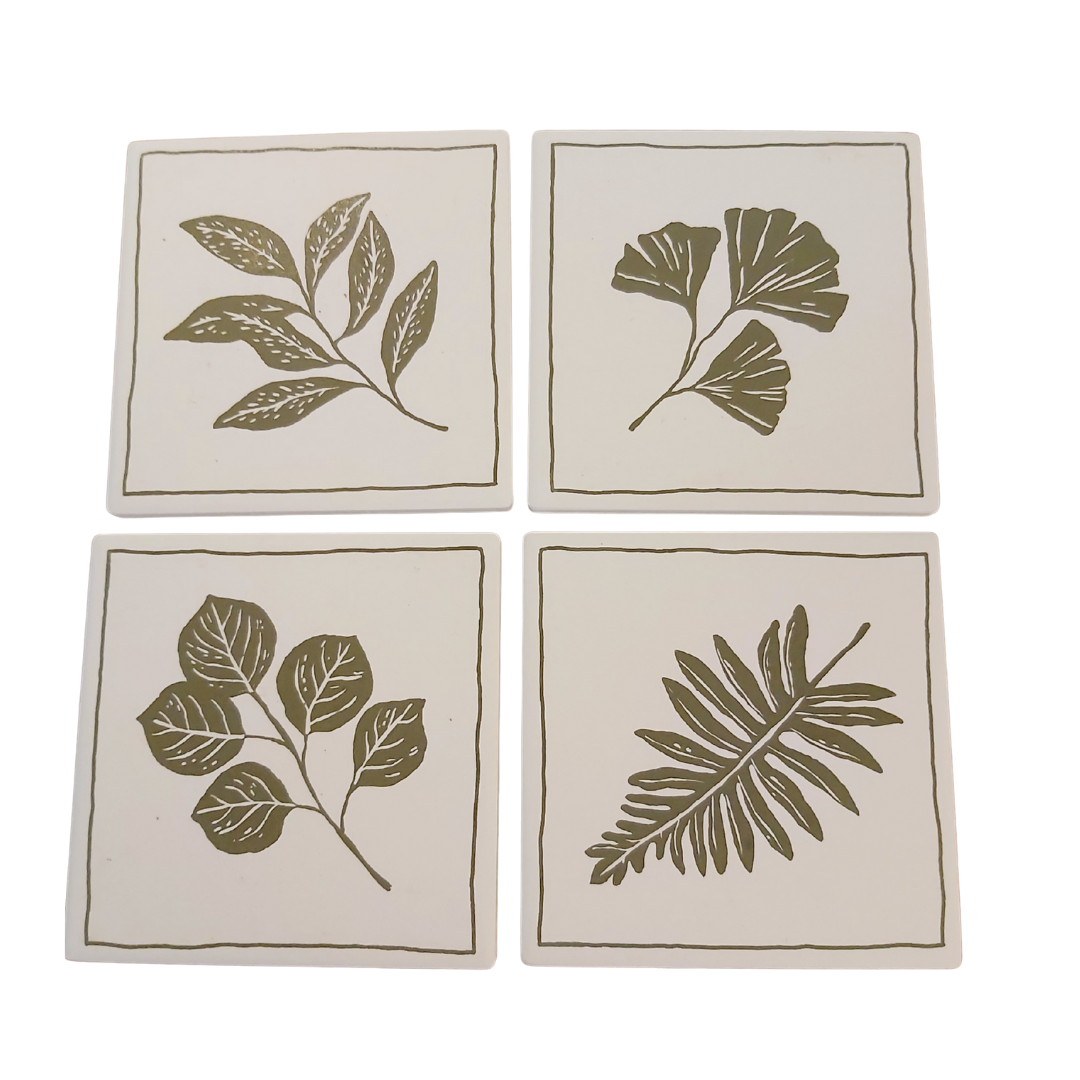Fern & Frond Soak Up Coasters s/4 - Joshua & Company