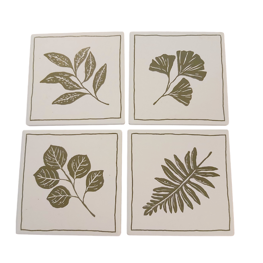 Fern & Frond Soak Up Coasters s/4 - Joshua & Company