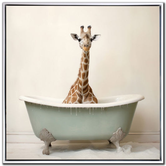 Giraffe Bathroom Print *Pick Up Only