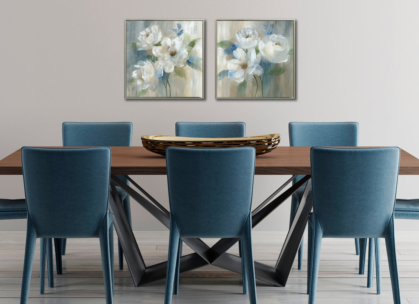 White Poppies B 24" x 24" **Store Pickup Only**