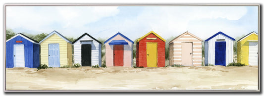 Parade of Beach Huts Print 20" x 60" *Pick Up Only