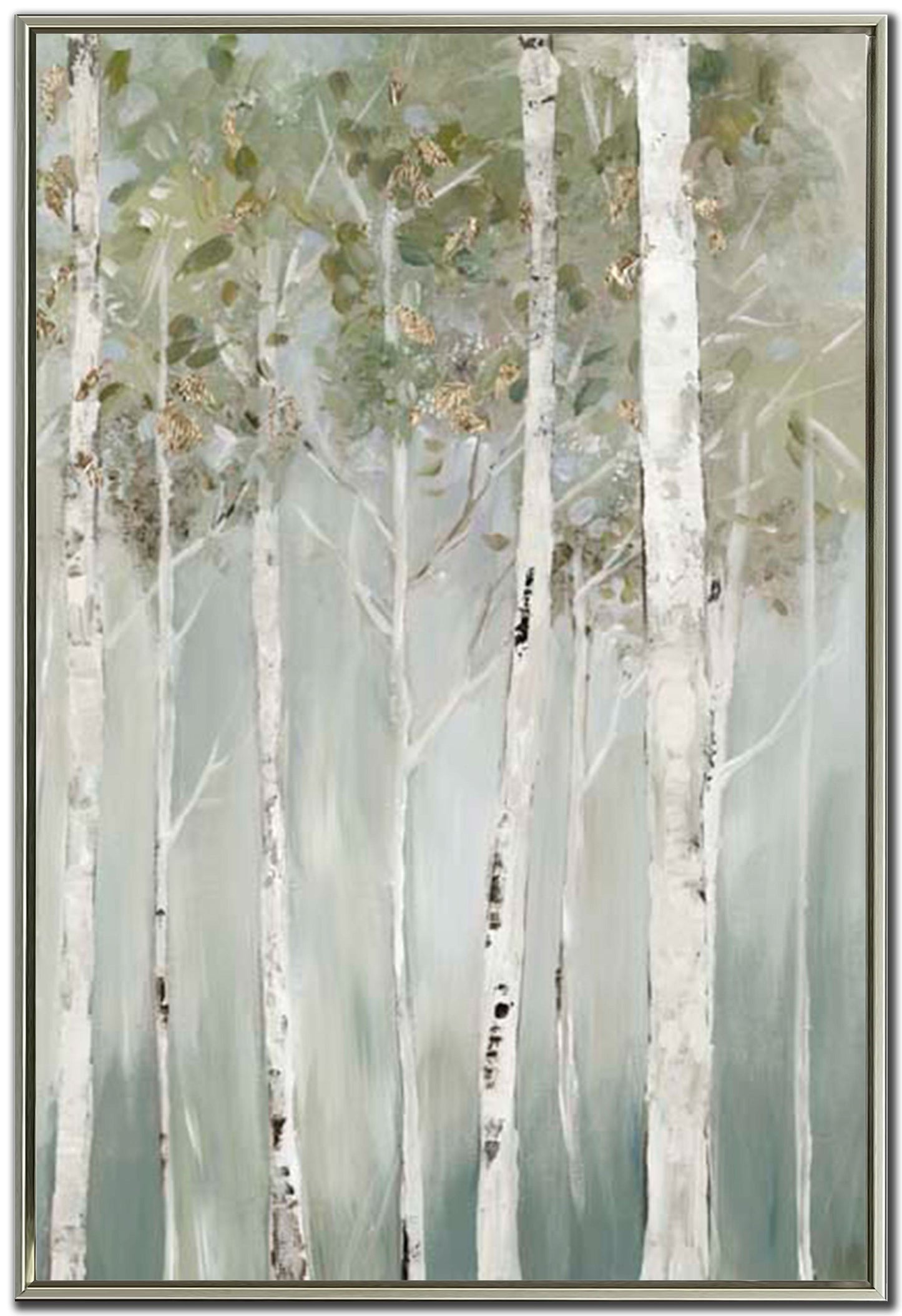 Green Birch Trees Print II (30" x 45") **Store Pick-up Only