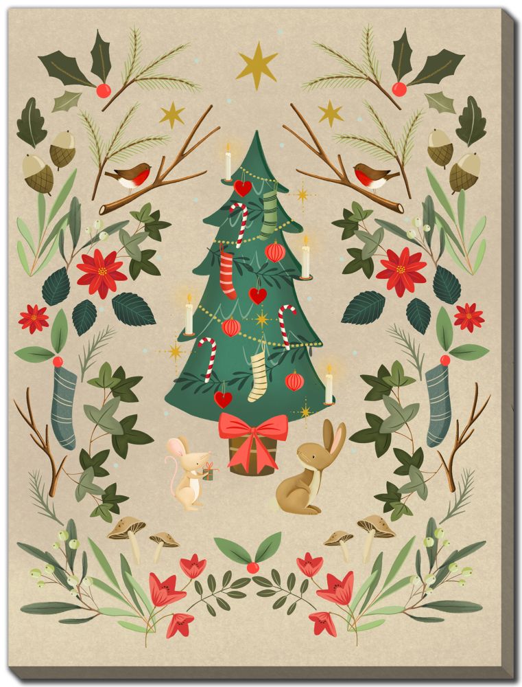 Folk Style Tree Print *Store Pick Up Only