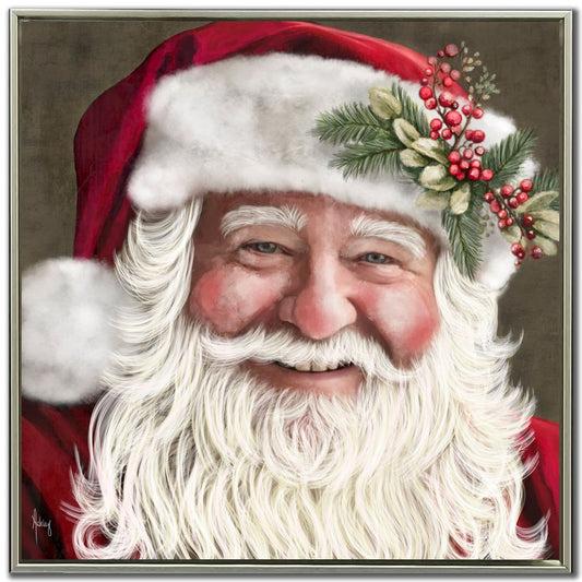 Cheerful Portrait of Santa Print *Store Pick Up Only