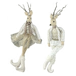 Gold and White Sitting Moose- Assorted Styles