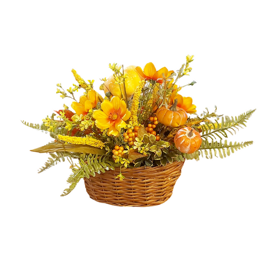 Autumn Bouquet in Whicker Basket *Store Pickup Only