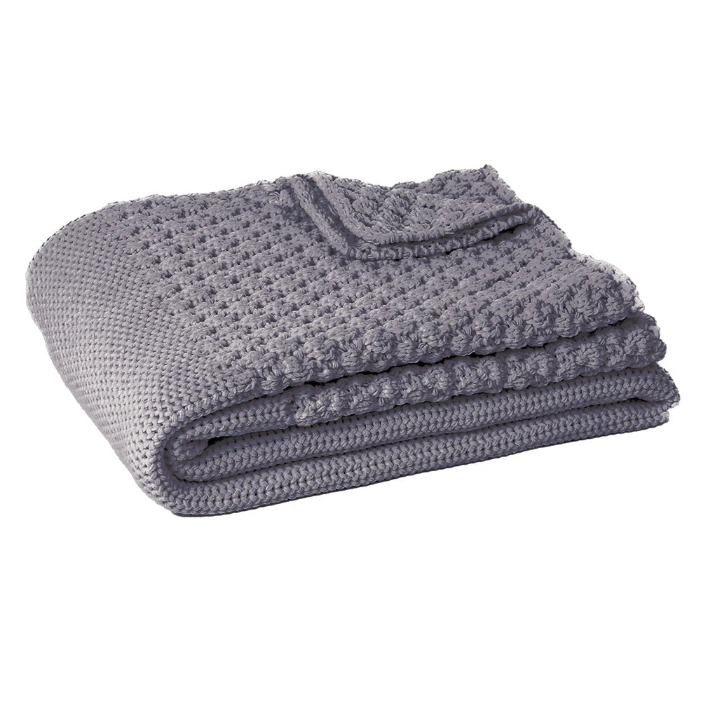 Blue Basket Throw