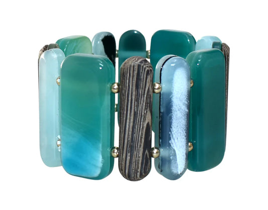 Aqua Resin Bracelet