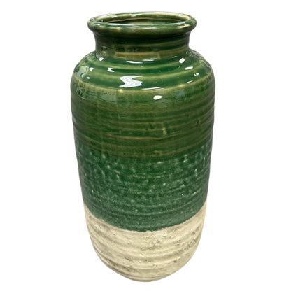 Ceramic vase with Green Gradient (2 Sizes) *store pick-up only