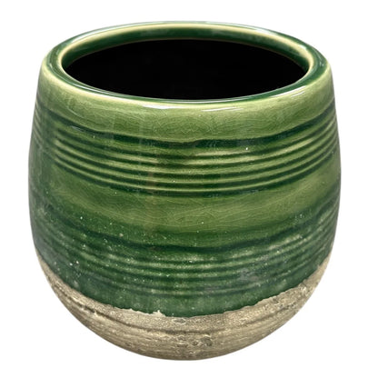 Ceramic vase with Green Gradient (2 Sizes) *store pick-up only
