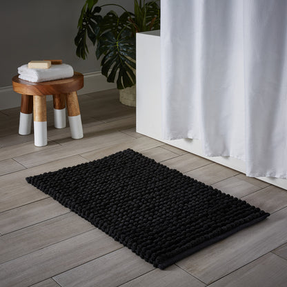 Puff Bathmat Black