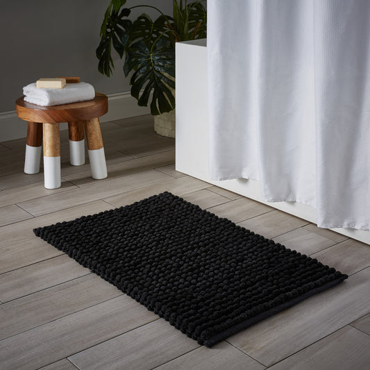 Puff Bathmat Black