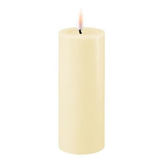 Cream Wetlook LED Candle 2" x 5"