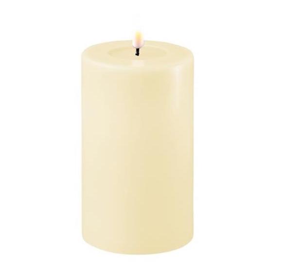 Cream Wetlook LED Candle 3" x 5"