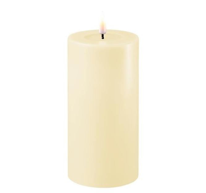 Cream Wetlook LED Candle 3" x 6"