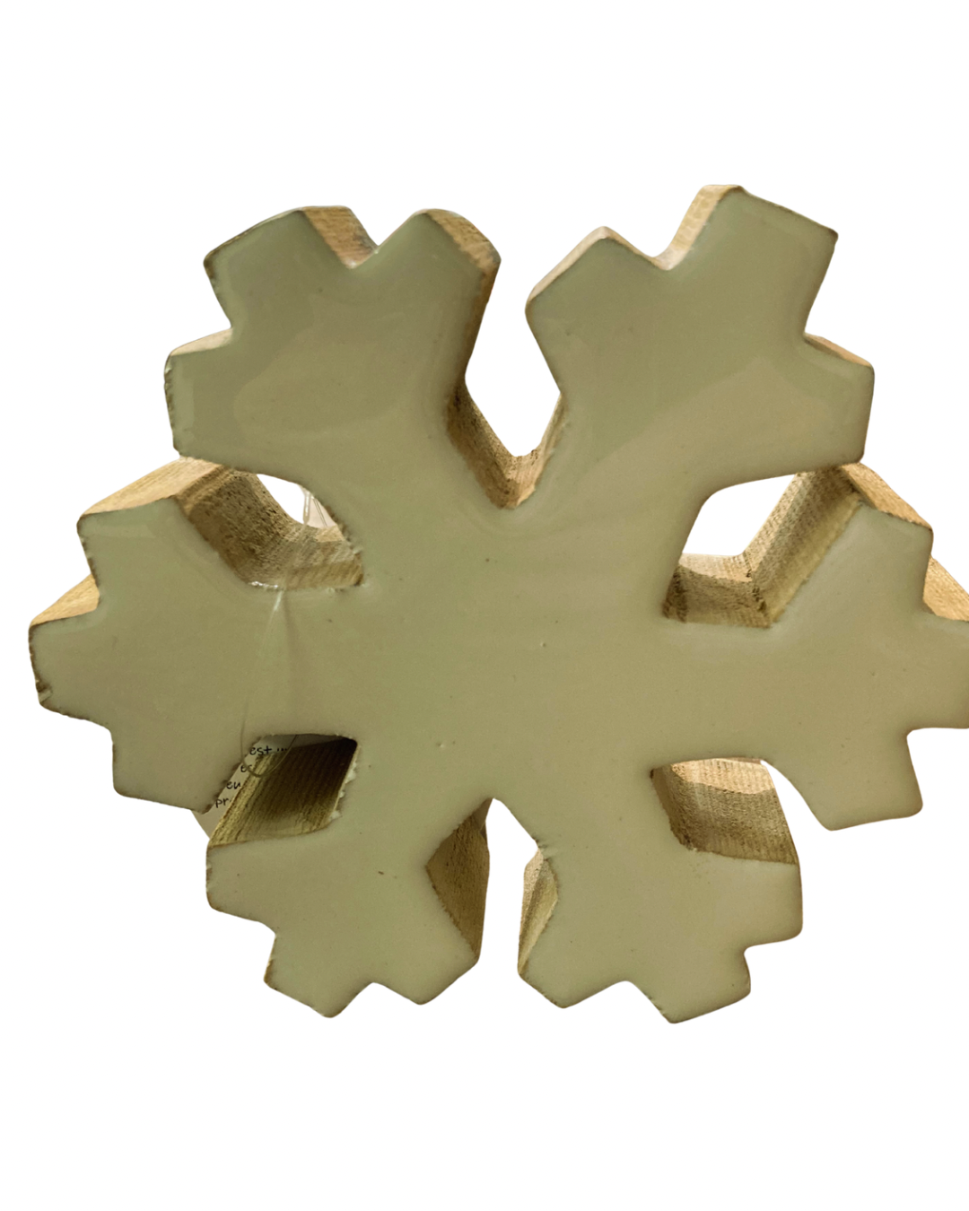 White Snowflake Shelf Sitter