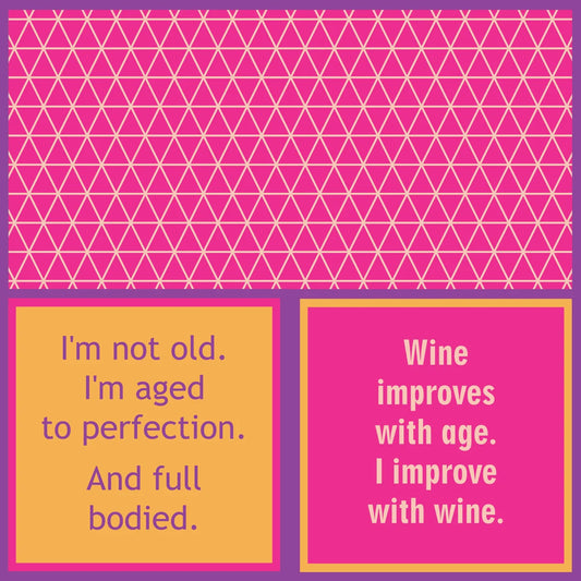 Drinks on Me Napkin - Improves with Age
