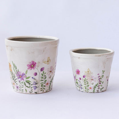 Floral Print Pot - Large