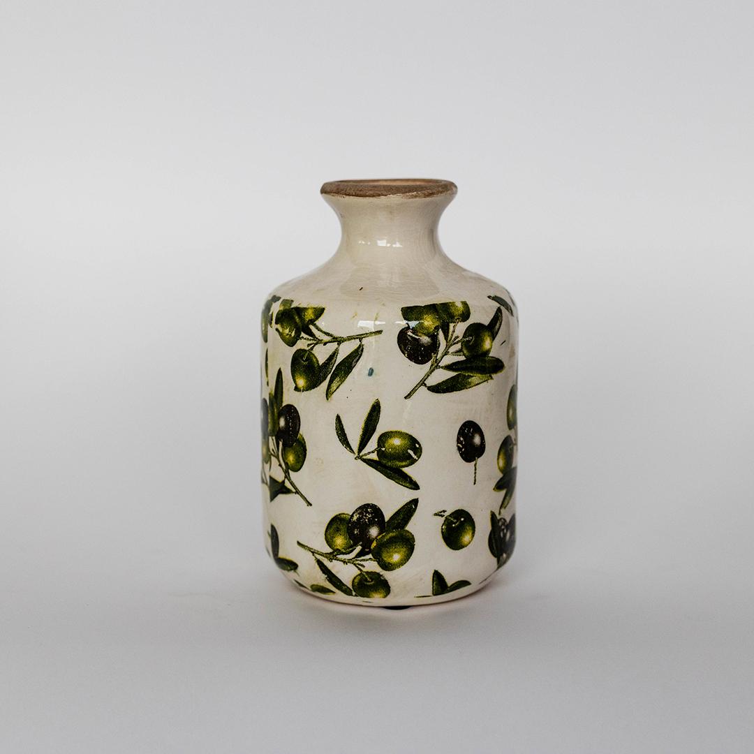 Green Olive Vase - Short