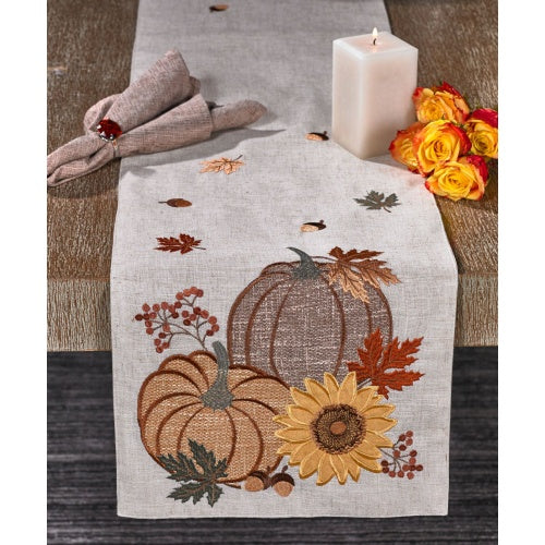 Sunflower and Pumpkin Table Runner