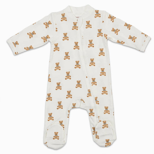 Footed Sleeper - Teddy Bear