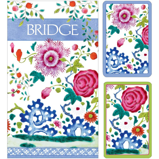 Bridge Set - Floral Porcelain (2 Type Sizes)
