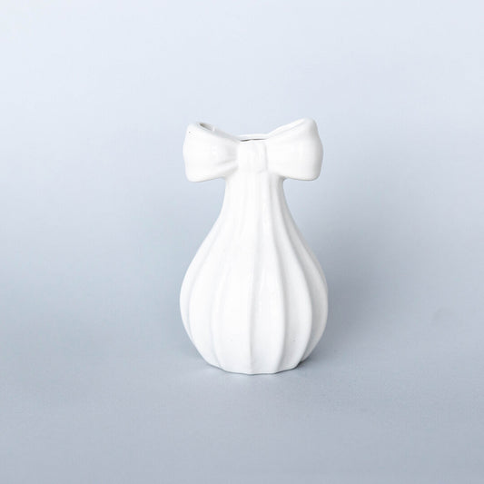 Ivory Bow Vase - Bell shaped