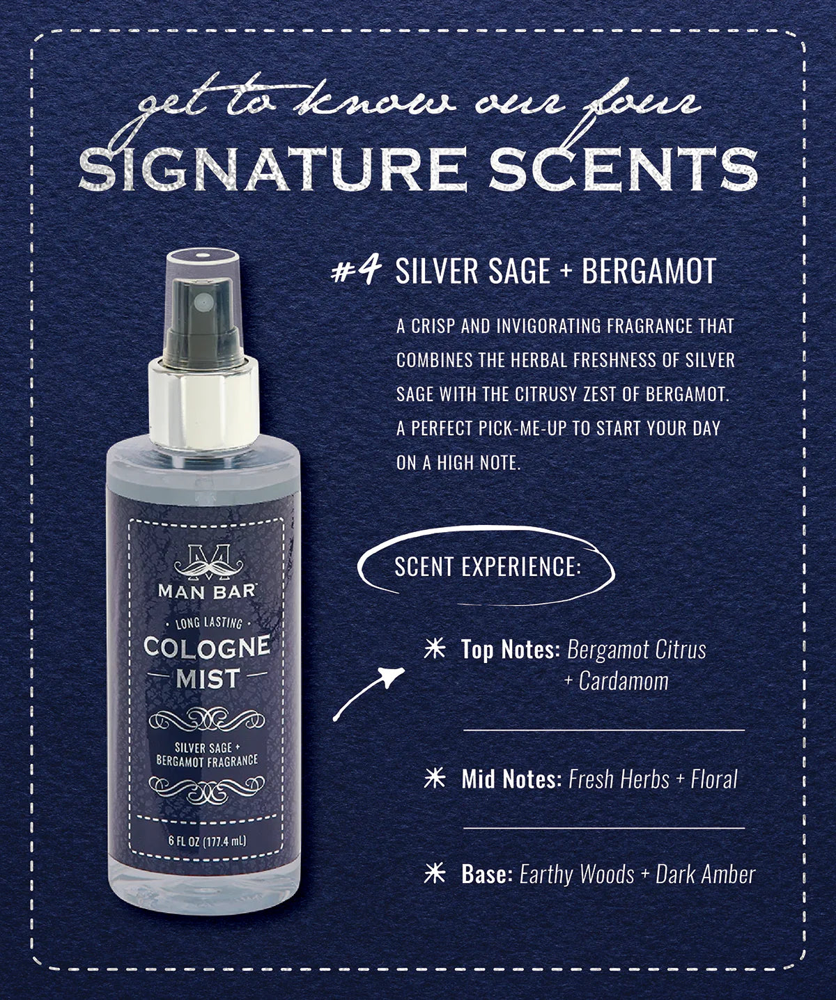 Man Bar Cologne Mist - Silver Sage & Bergamot