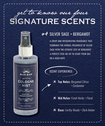 Man Bar Cologne Mist - Silver Sage & Bergamot