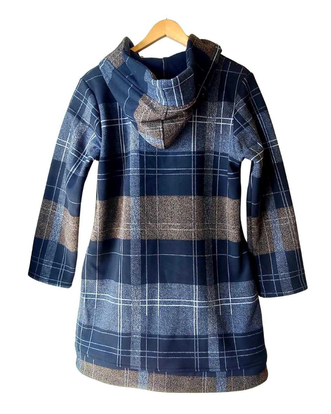 Black Print Hooded Jacket