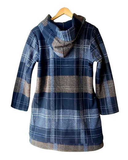 Black Print Hooded Jacket