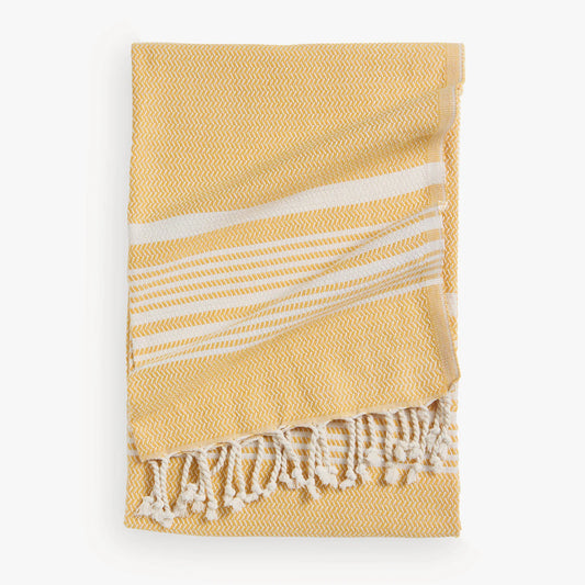 Turkish Hand Towel - Hasir Gold