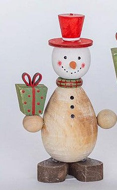 Wooden Snowman - Small