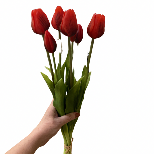 Fresh Touch Red Tulips 19"