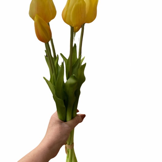Fresh Touch Yellow Tulips 19"