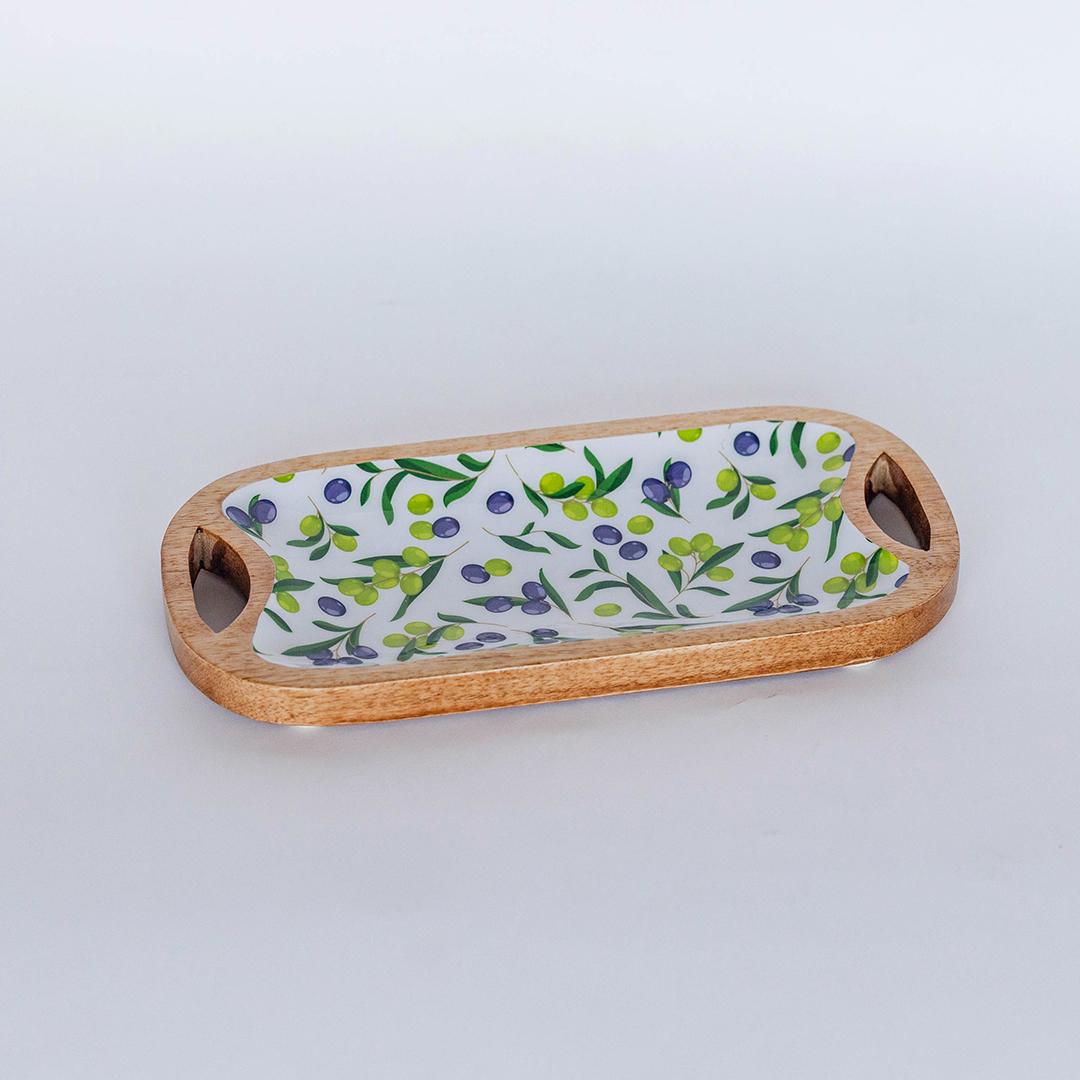 Wooden Olive Dish