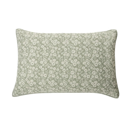 Maggie Green Flowered Quilt and Sham set- Brunelli