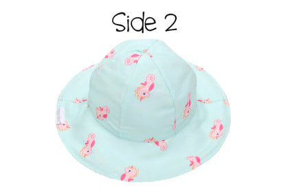 Flapjack Kids Baby Sun Hat Mermaid/Seahorse