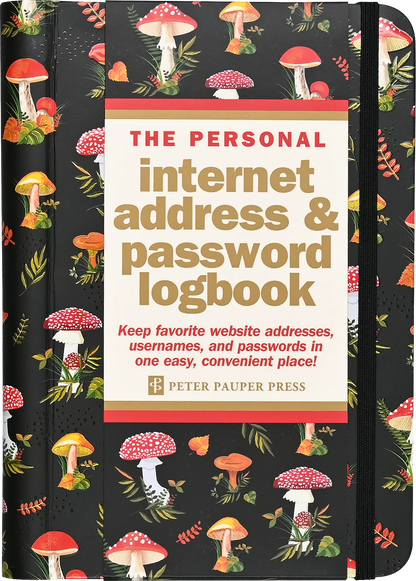 Mushroom Internet Address & Password Logbook
