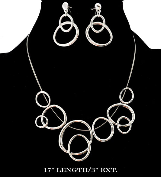 Oval Link Chain Necklace Set