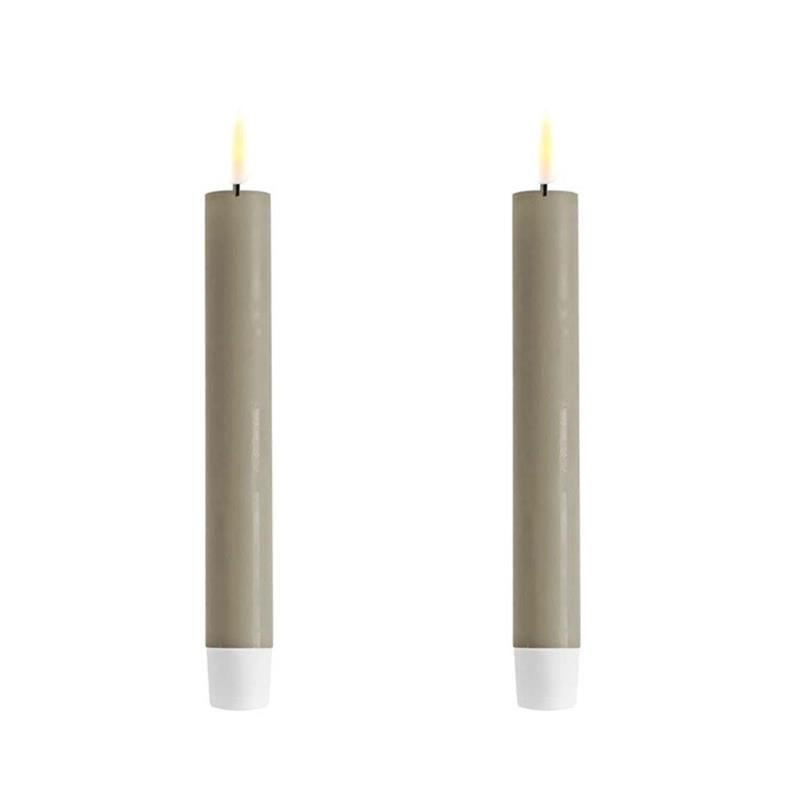 Sand Wetlook LED Dinner Candle 6" (Set of 2)