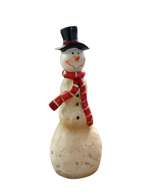 Snowman with Black Top Hat 6"