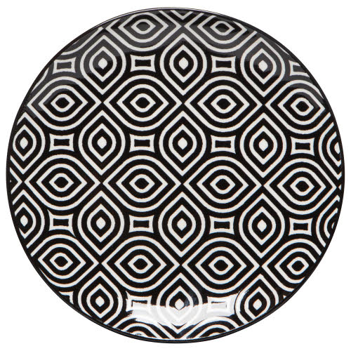 White Geo Appetizer Plate