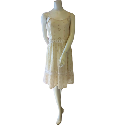 Cotton Eyelet Dress - Ivory