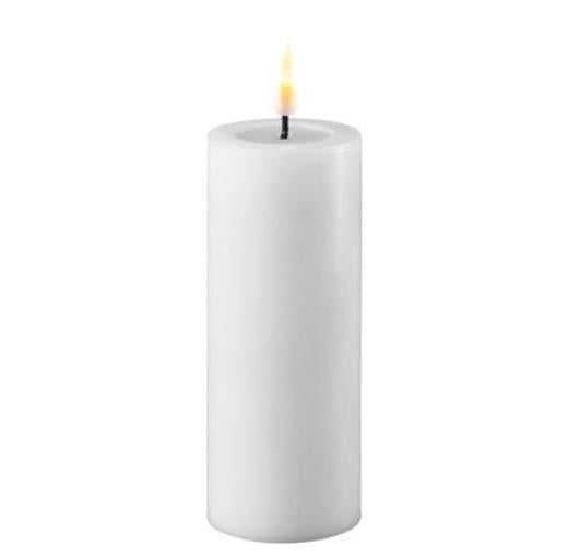 White Wetlook LED Candle 2" x 4"