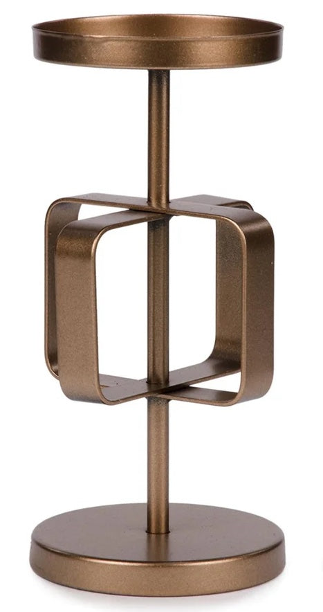 Gold Metal Candle Holder