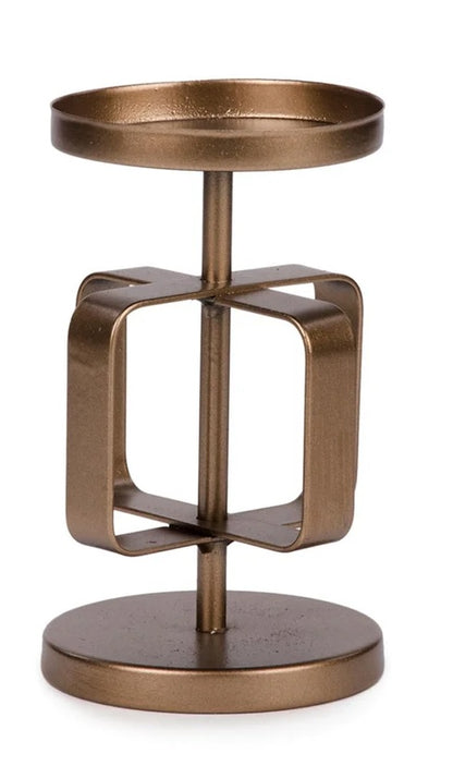 Gold Metal Candle Holder