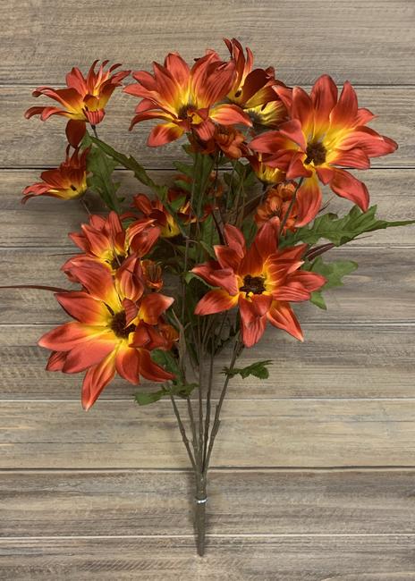 faux rust colored black eyed susan bunch 
